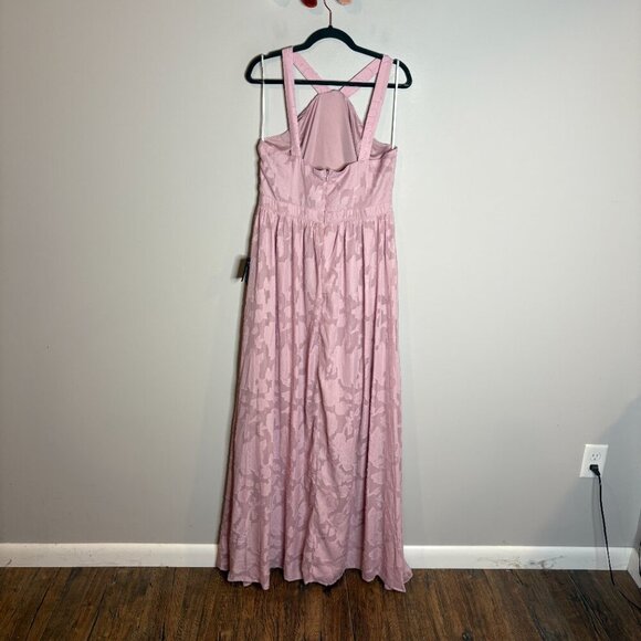 Lulu's Love and Beyond Mauve Pink Burnout Floral Maxi Dress - Picture 4 of 6